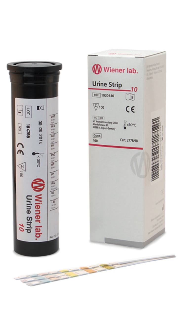 Тест-смужки для сечі, 10 параметрів, 100 шт.